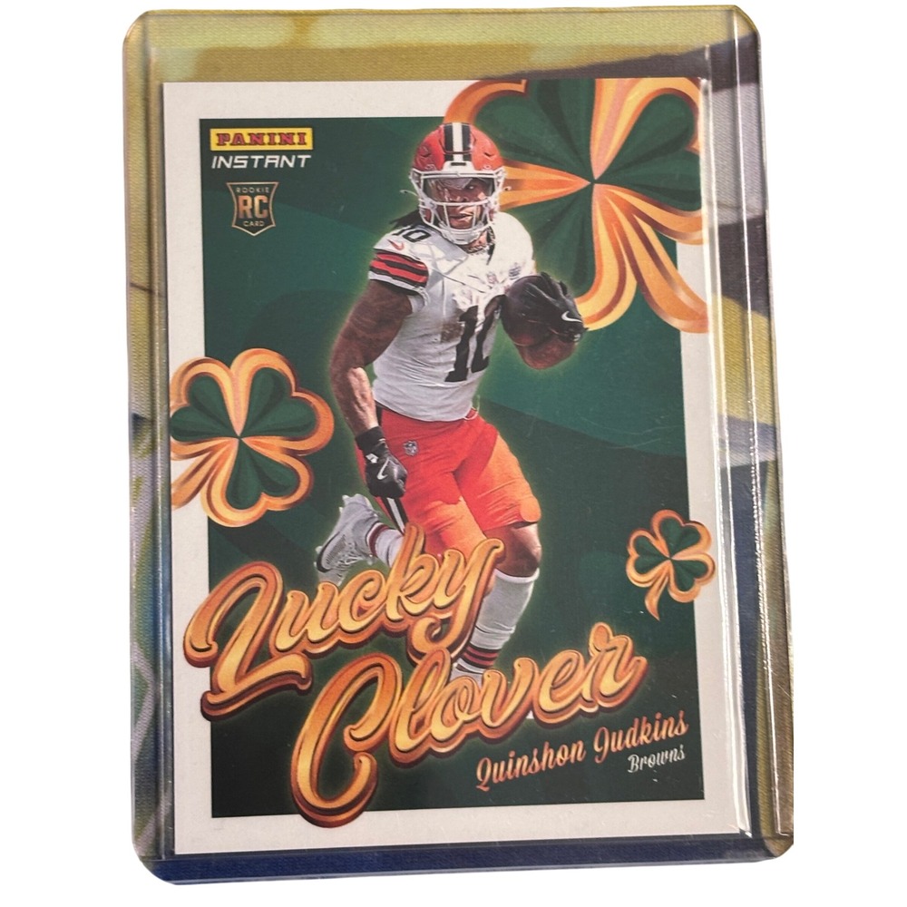 Panini Instant Quinshon Judkins Rookie Card Cleveland Browns Lucky Clover RC #13